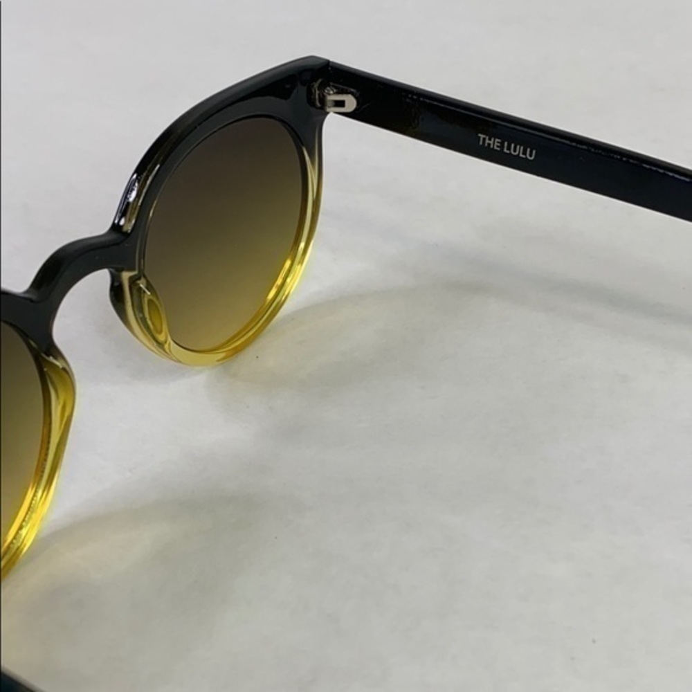 Komono Sunglasses 🕶 Lulu Black Yellow NEW Cat Eye - Picture 8 of 16